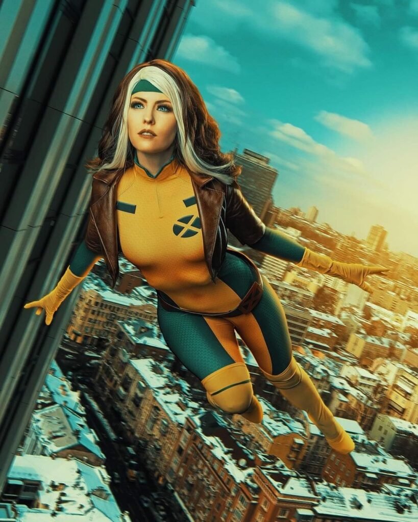 Jessica Chancellor Cosplay Rogue from X-men @maidofmight